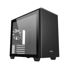 FSP CST360 B fekete (táp nélküli) ablakos mATX ház