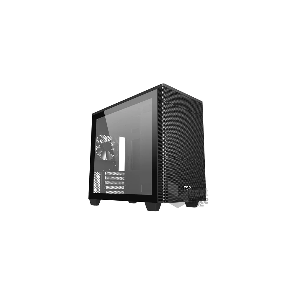 FSP CST360 B fekete (táp nélküli) ablakos mATX ház