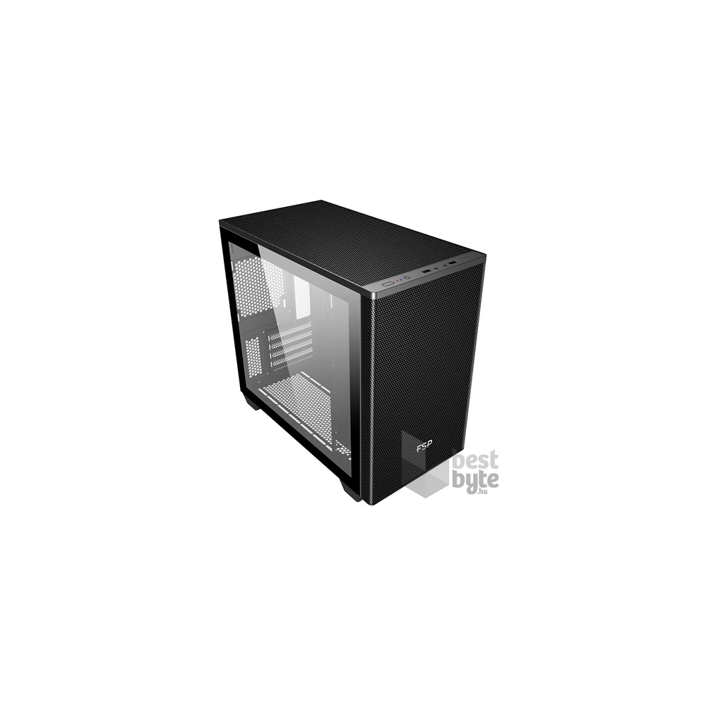 FSP CST360 B fekete (táp nélküli) ablakos mATX ház