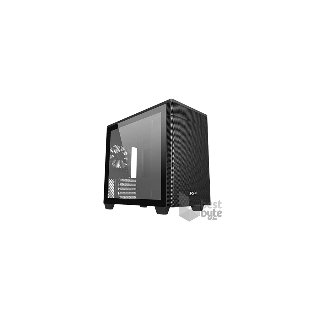 FSP CST360 B fekete (táp nélküli) ablakos mATX ház