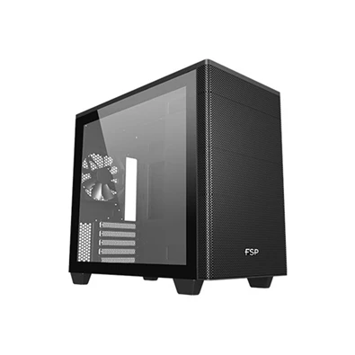 FSP CST360 B fekete (táp nélküli) ablakos mATX ház