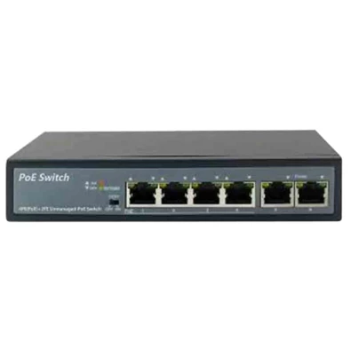 FUTURA PoE-4P/2 Uplink + 4 PoE portos switch