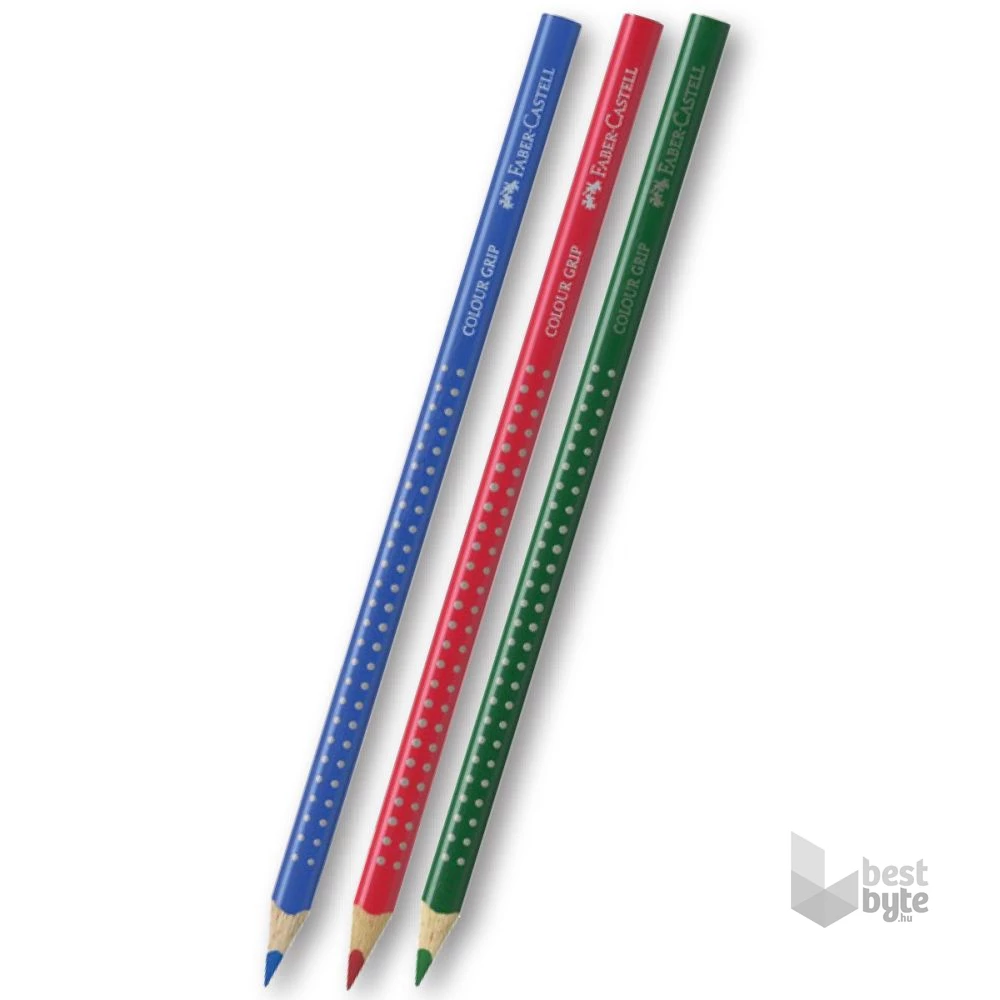 Faber-Castell Grip 2001 3db-os piros-kék-zöld színes ceruza