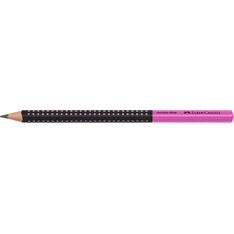 Faber-Castell Grip Jumbo háromszögletű kéttónusú fekete/rózsaszín HB grafitceruza Faber-Castell Grip Jumbo háromszögletű kéttónusú fekete/rózsaszín HB grafitceruza