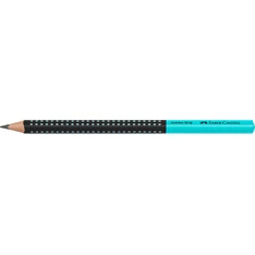 Faber-Castell Grip Jumbo háromszögletű kéttónusú fekete/türkiz HB grafitceruza Faber-Castell Grip Jumbo háromszögletű kéttónusú fekete/türkiz HB grafitceruza