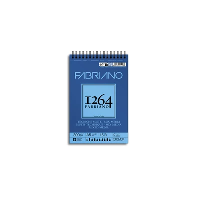 Fabriano 1264 Mixed Media 300 g A5 30 lap spirál rajz- és vázlattömb