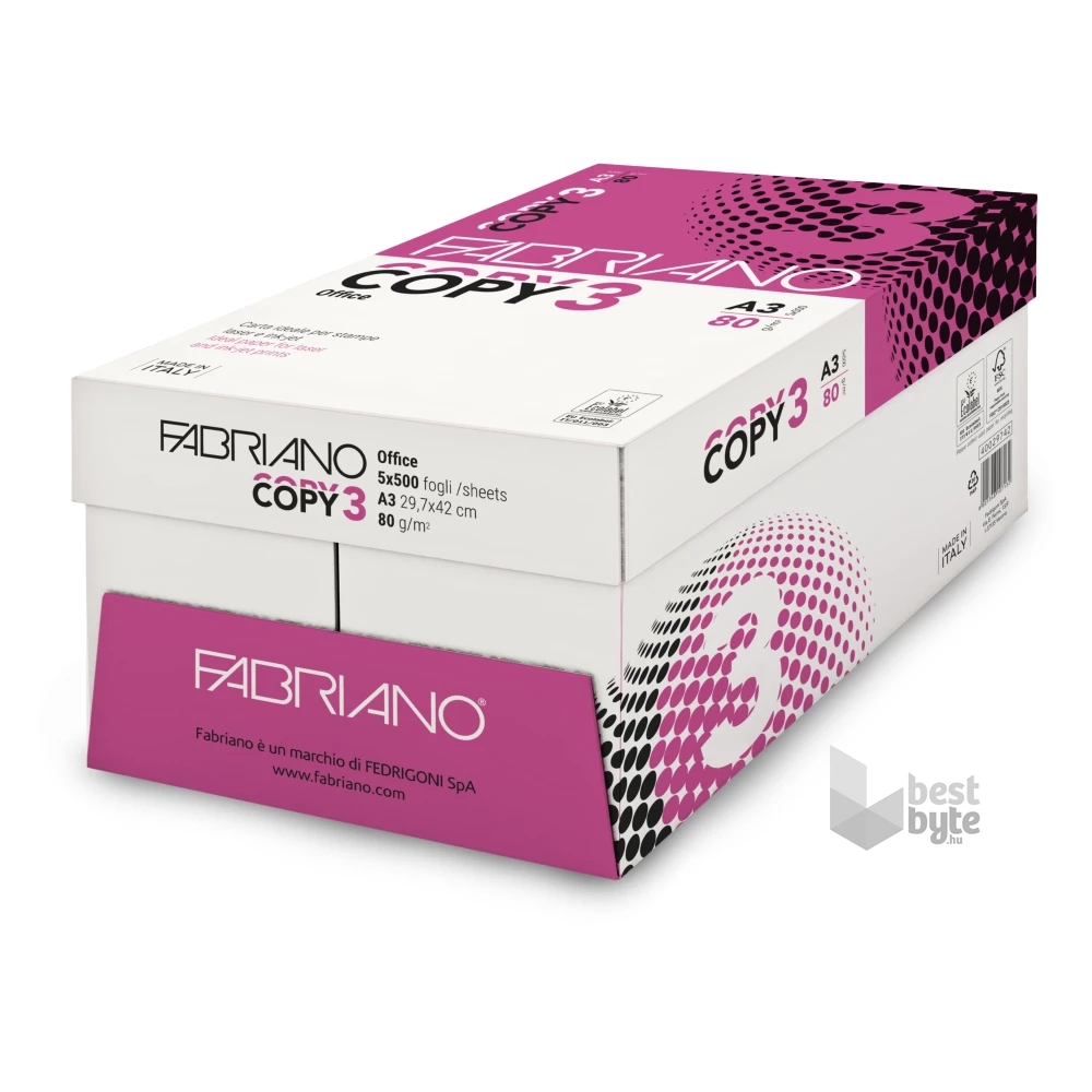 Fabriano Copy 3 Office A3 80g másolópapír