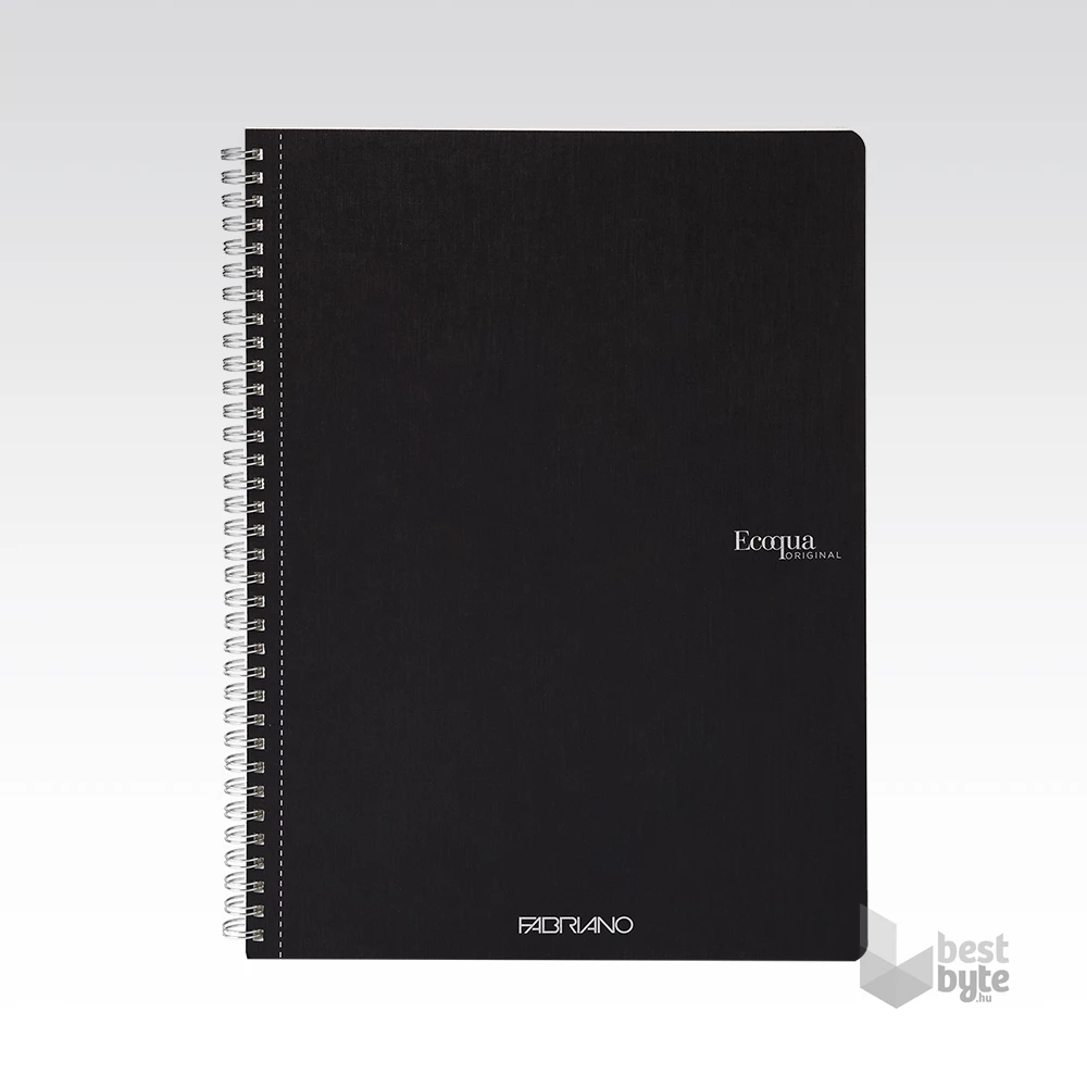 Fabriano Ecoqua A4 70lapos fekete vonalas spirálfüzet