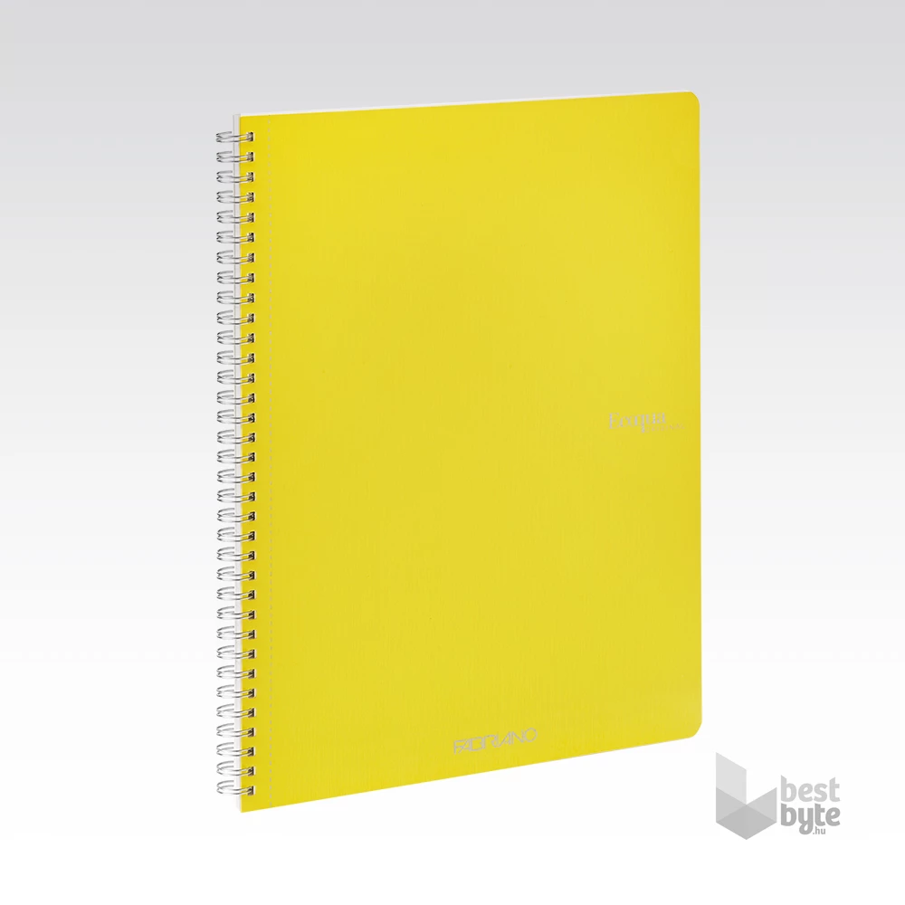 Fabriano Ecoqua A4 70lapos sárga kockás spirálfüzet