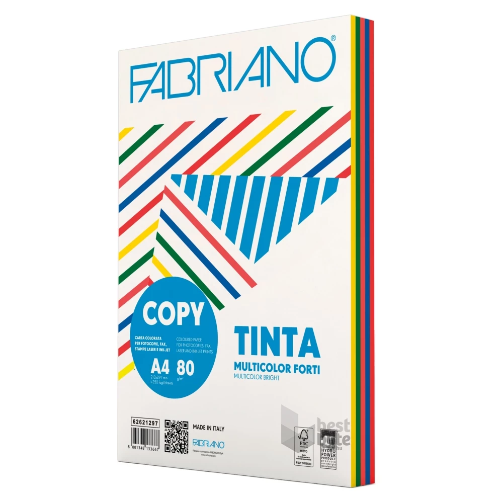 Fabriano Multicolor A4 80g 250lap intenzív színes másolópapír