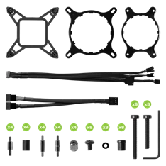 Fan EVGA - CLC 280 mm All-In-One RGB LED CPU Vízhűtés/univerzális - 400-HY-CX28-V1