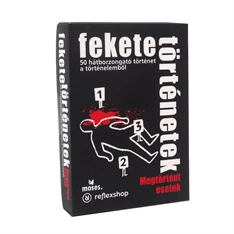 Fekete történetek társasjáték - Megtörtént esetek logisztori rejtvények