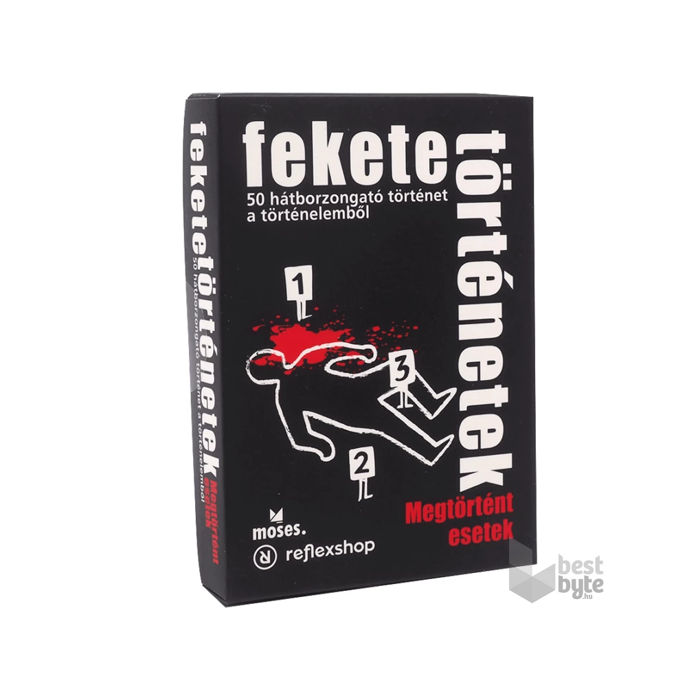 Fekete történetek társasjáték - Megtörtént esetek logisztori rejtvények