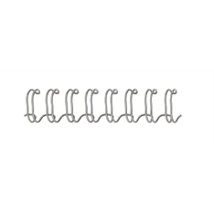 Fellowes 10 mm 100 db-os 51-80 lapos ezüst fém spirál