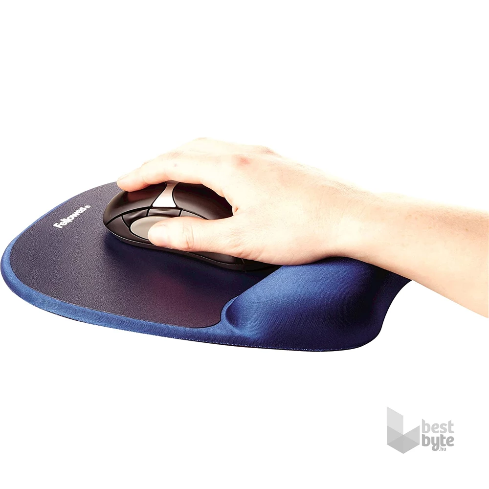 Fellowes 9172801 Memory Foam habtöltésű csuklótámaszos zafírkék egérpad