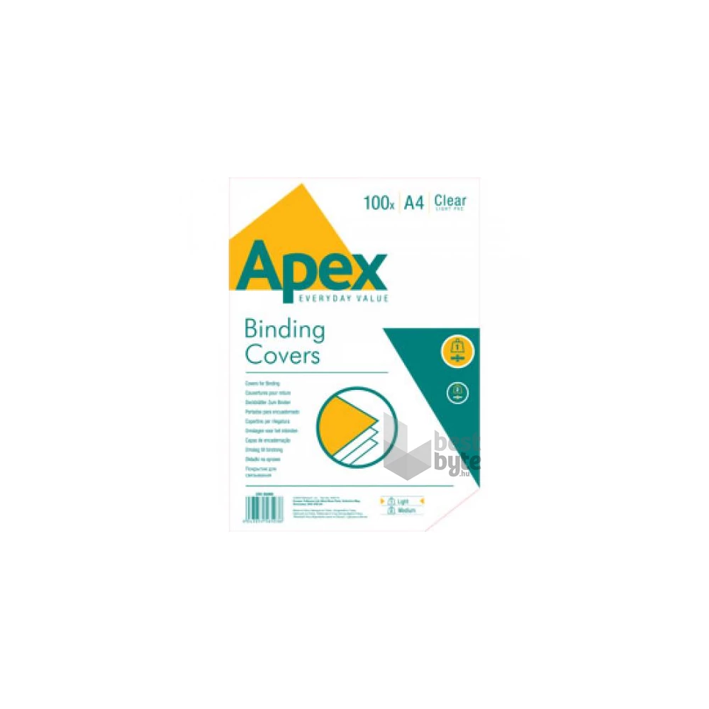Apex Light A4 140mic 100db-os víztiszta előlap