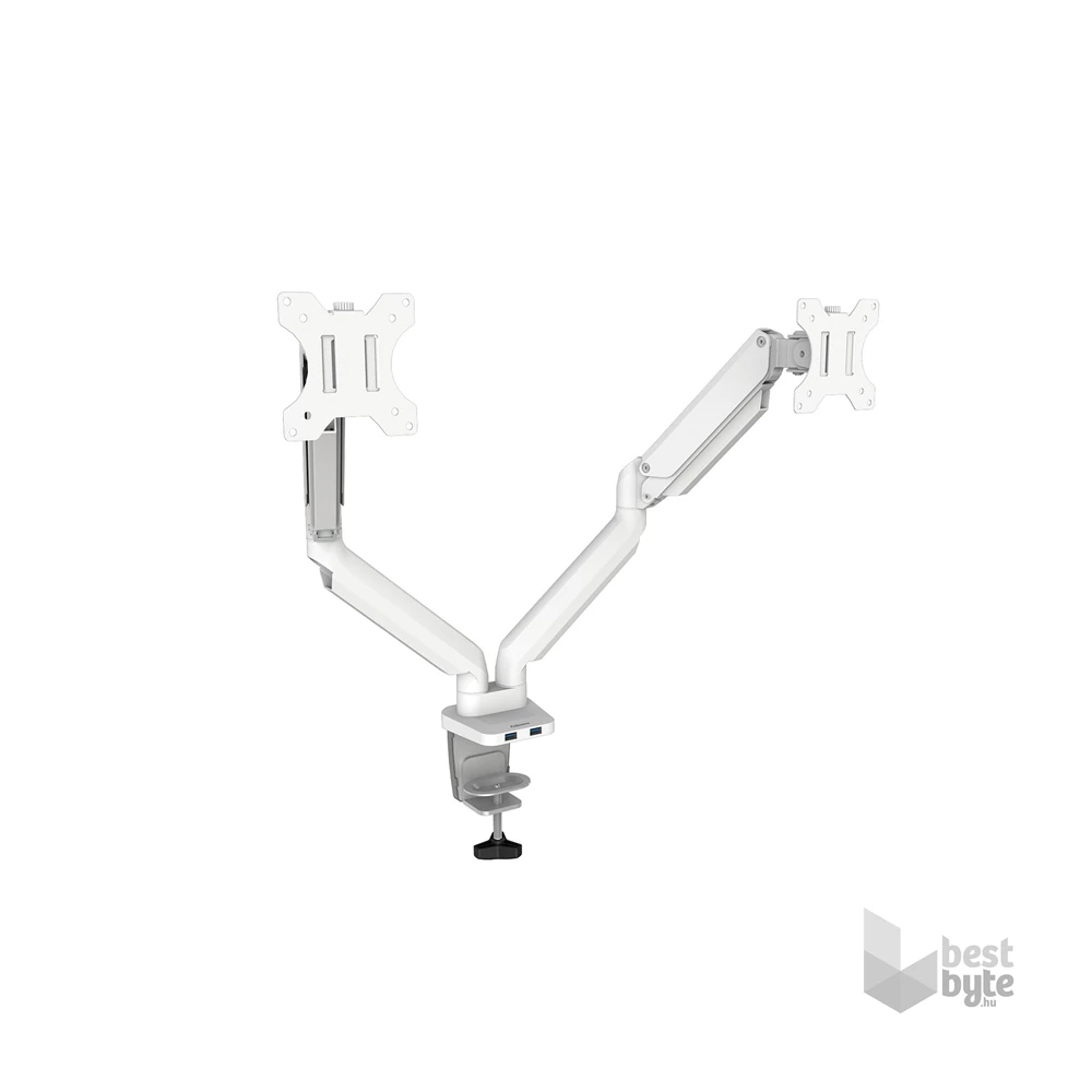 Fellowes Platinum Series Dual 8056301 kétkaros fehér monitortartó kar