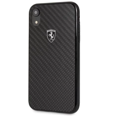 Ferrari Heritage iPhone XR fekete kemény/valódi karbon tok