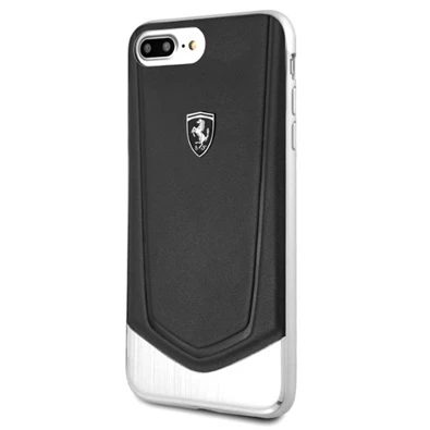 Ferrari Heritage iPhone 8 Plus fekete csíkos/kemény tok