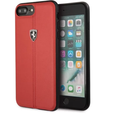 Ferrari Heritage iPhone 8 Plus piros kemény/csíkos tok