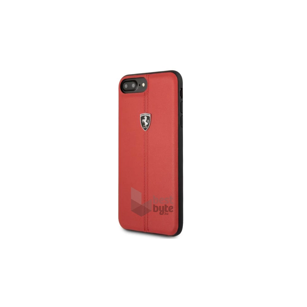 Ferrari Heritage iPhone 8 Plus piros kemény/csíkos tok
