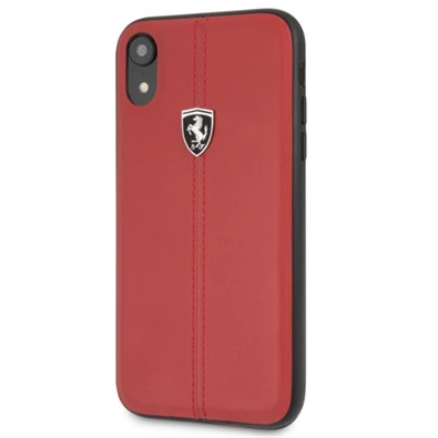 Ferrari Heritage iPhone XR piros csíkos/kemény tok