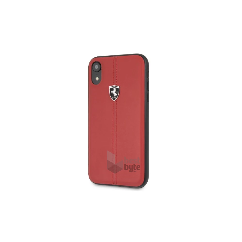 Ferrari Heritage iPhone XR piros csíkos/kemény tok