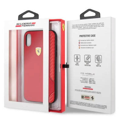 Ferrari On Track Racing Shield iPhone XR piros gumi tok