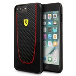 Ferrari SF Pit Stop iPhone 7 Plus fekete kemény/valódi karbon tok