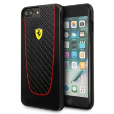 Ferrari SF Pit Stop iPhone 7 Plus fekete kemény/valódi karbon hátlap
