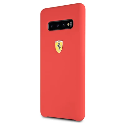 Ferrari Samsung S10 Plus SF piros szilikon tok