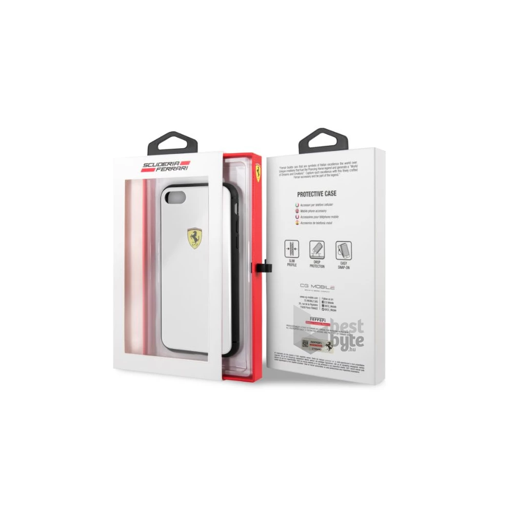 Ferrari iPhone 8 fehér akril hátlap
