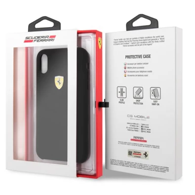 Ferrari SF iPhone XR fekete szilikon hátlap
