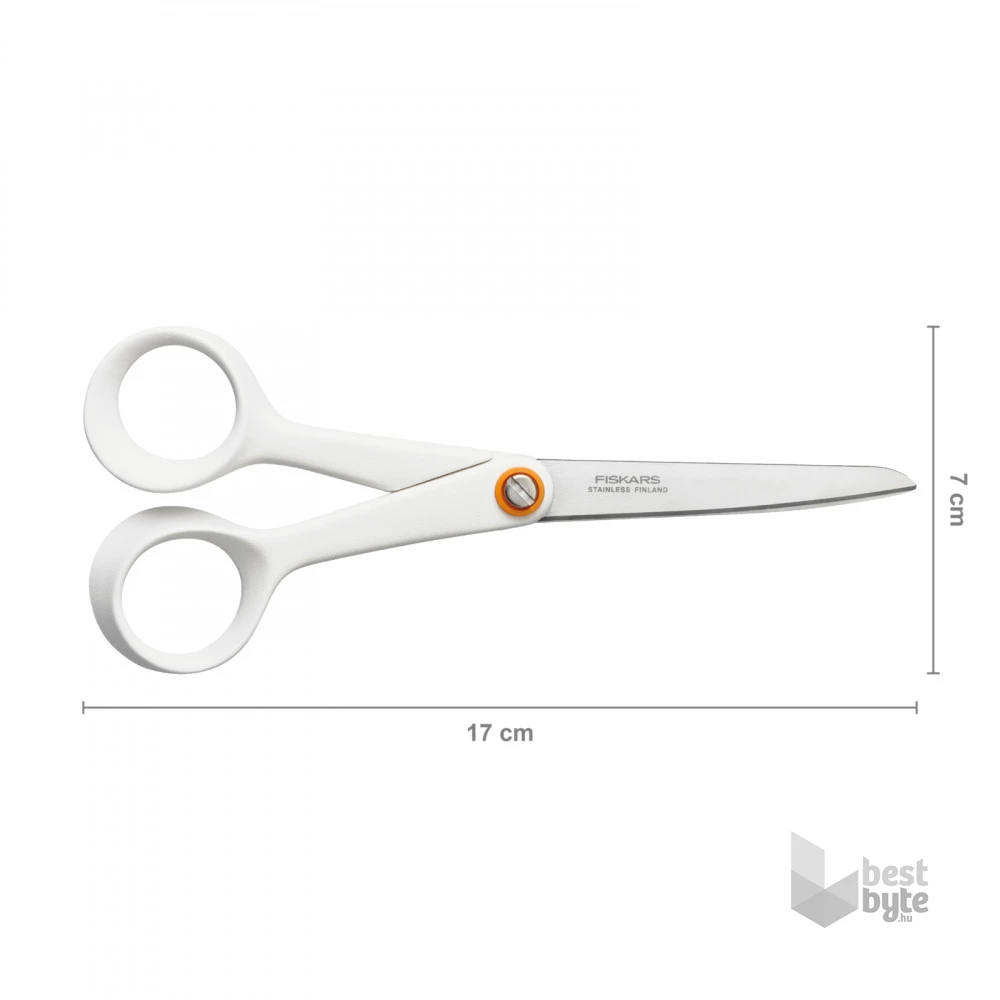 Fiskars 1020413 17 cm fehér általános olló
