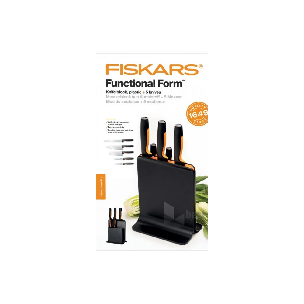 Fiskars Functional Form műanyag 5 késes késblokk