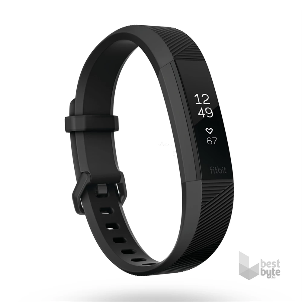 Fitbit Alta HR fekete keskeny okosóra