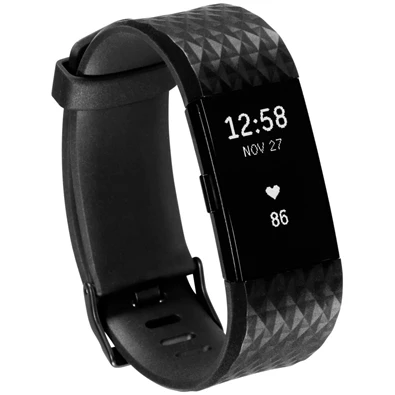 Fitbit Charge 2 fekete keskeny okosóra