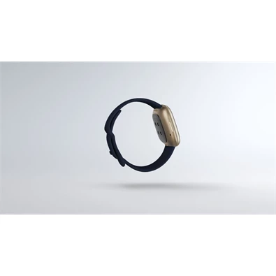Fitbit Versa 3 aluminium éjkék-bársonyos arany okosóra