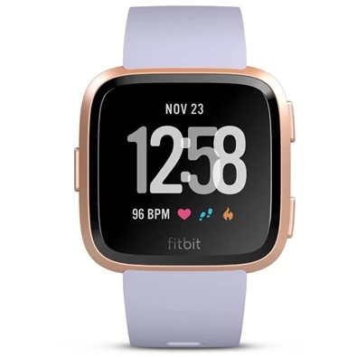 Fitbit Versa (NFC) - halványkék szíj/rózsaarany okosóra