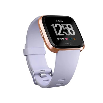 Fitbit Versa (NFC) - halványkék szíj/rózsaarany okosóra
