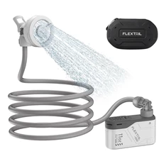 Flextail MAX Shower – Hordozható, újratölthető kültéri zuhany, 3,0L/perc vízáramlással Flextail MAX Shower – Hordozható, újratölthető kültéri zuhany, 3,0L/perc vízáramlással