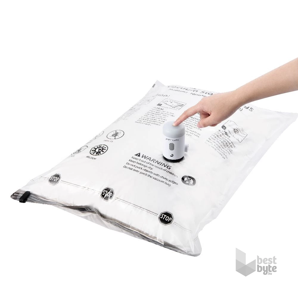 Flextail vákuumzsák szett – 4 db 60 × 80 cm-es újrahasználható tárolózsák L méret