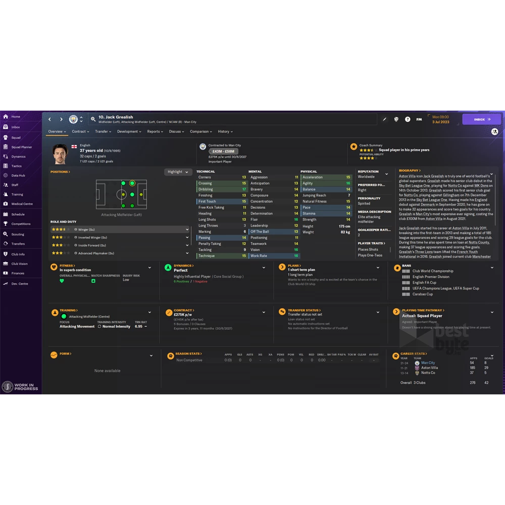 Football Manager 2024 PS5 játékszoftver