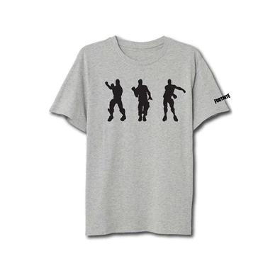 Fortnite Dancing mintás szürke póló, XXL méret