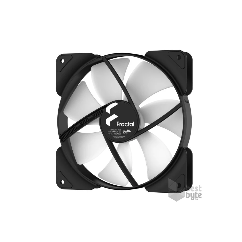 Fractal Design 140mm Aspect 14 RGB fekete ház hűtőventilátor (3-pack)