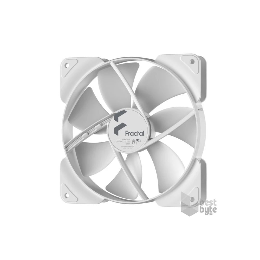 Fractal Design 140mm Aspect 14 fehér ház hűtőventilátor