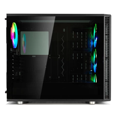 Fractal Design Define S2 Vision RGB Fekete ablakos (Táp nélküli) E-ATX ház