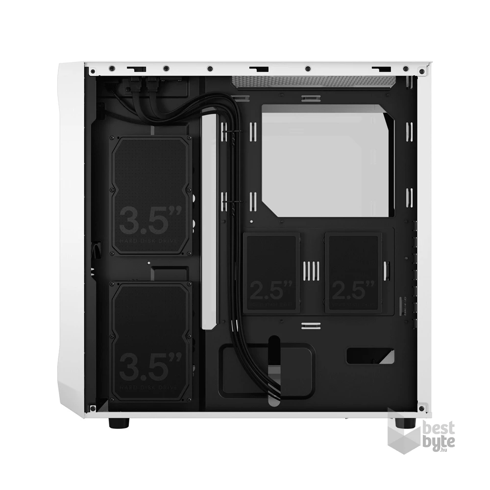Fractal Design Focus 2 fehér (táp nélküli) ablakos ATX ház