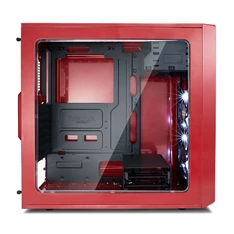 Fractal Design Focus G Piros ablakos (Táp nélküli) ATX ház