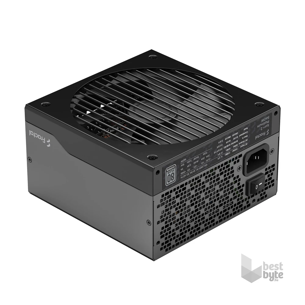 Fractal Design Ion+ 2 550W (560W) 80+ Platinum ventillátorral moduláris dobozos tápegység